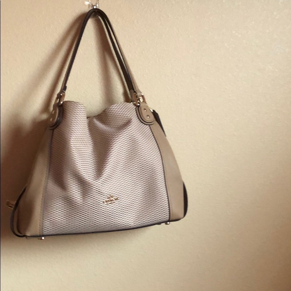 Beige Coach Bag